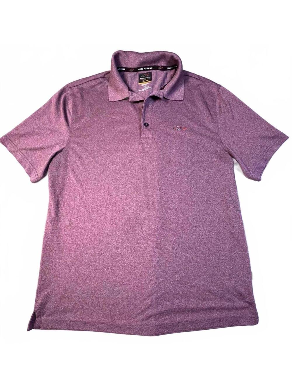 Greg Norman Men's Purple Polo Shirt Size Medium